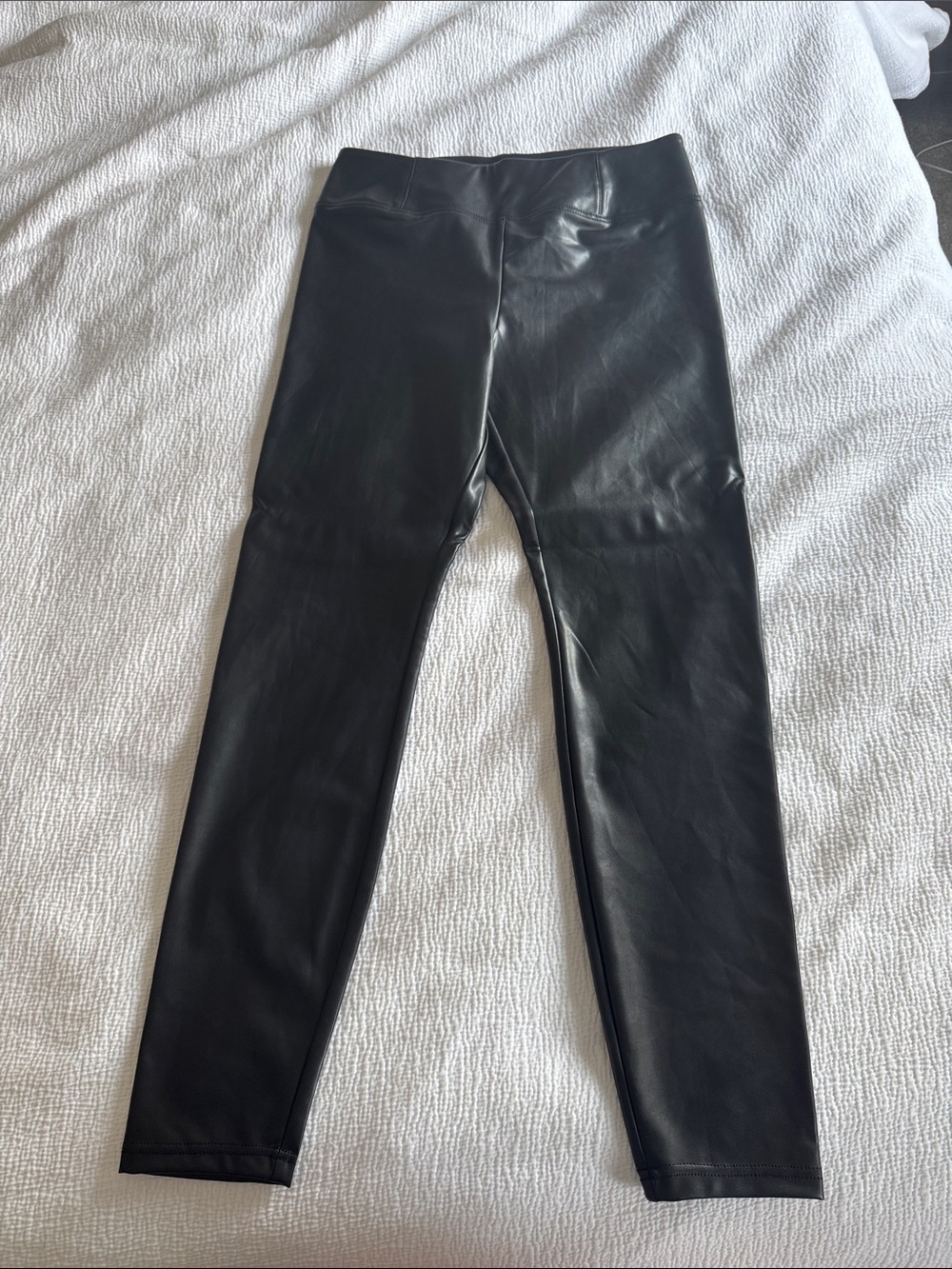 Black Faux Leather Leggings